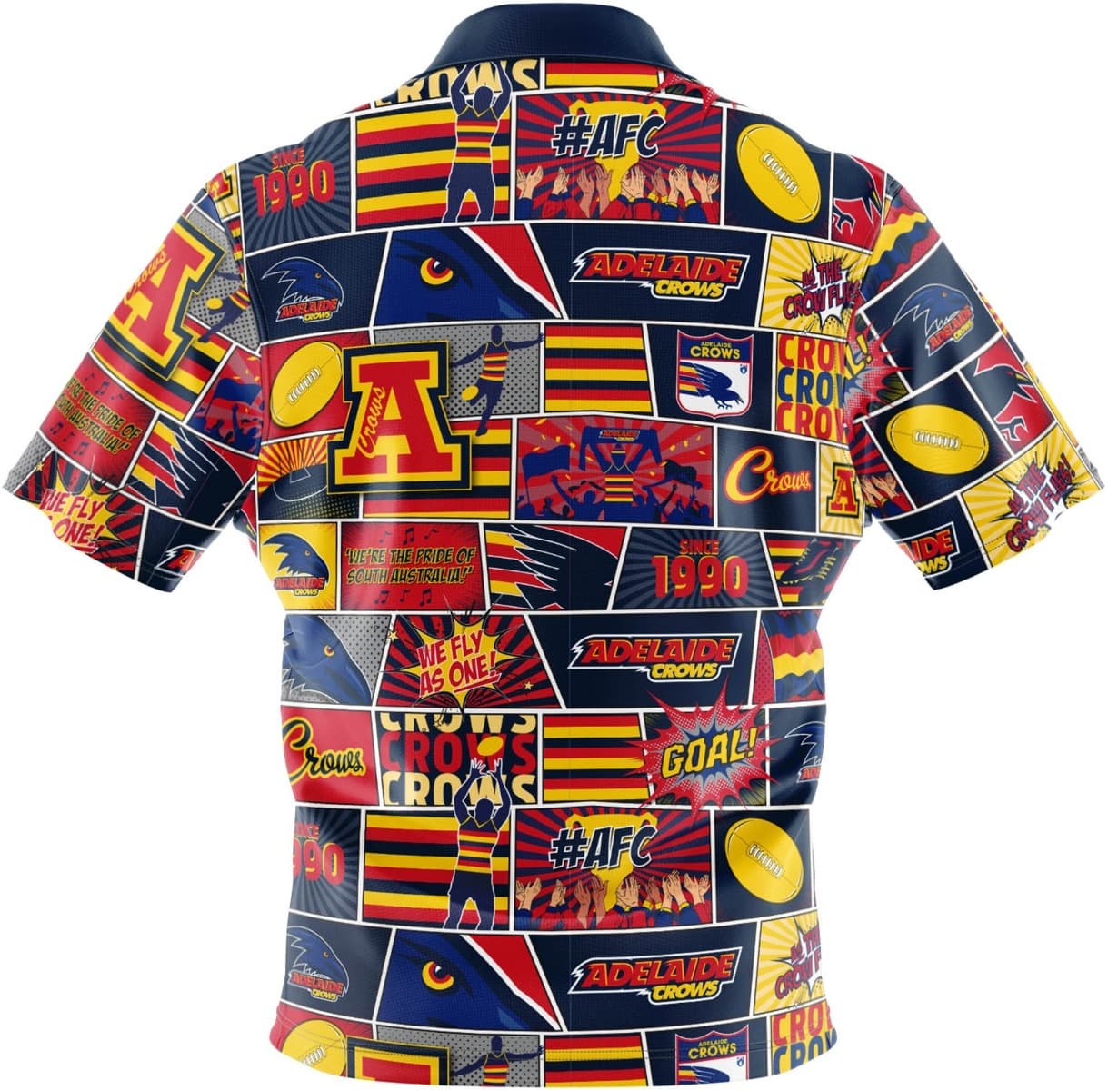 Adelaide Crows AFL Mens Pop Art Shirt - Image 2