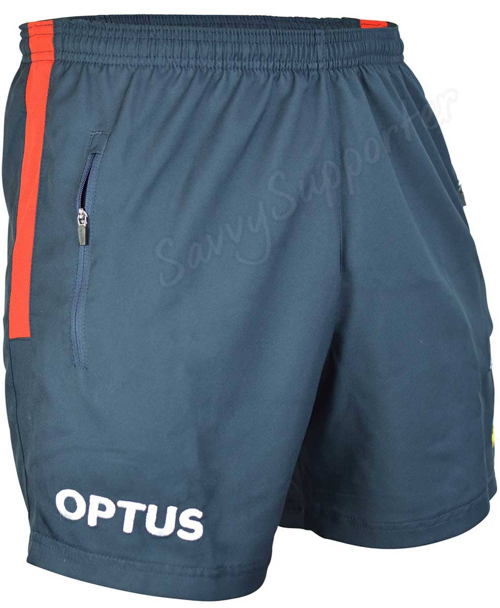 Adelaide Crows AFL Mens Gym Training Shorts - Image 2