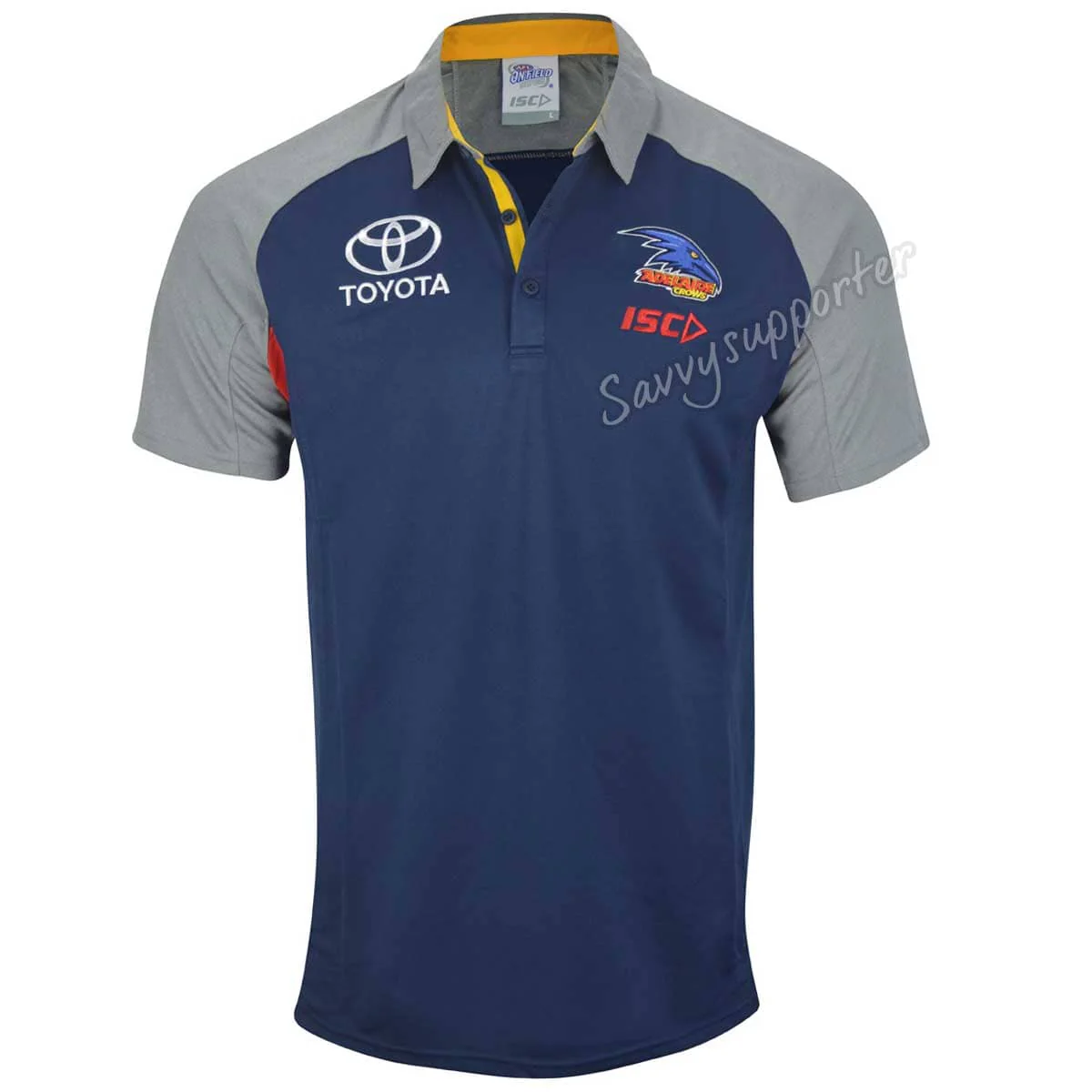 Adelaide Crows Navy Alternate Polo Shirt - Image 2