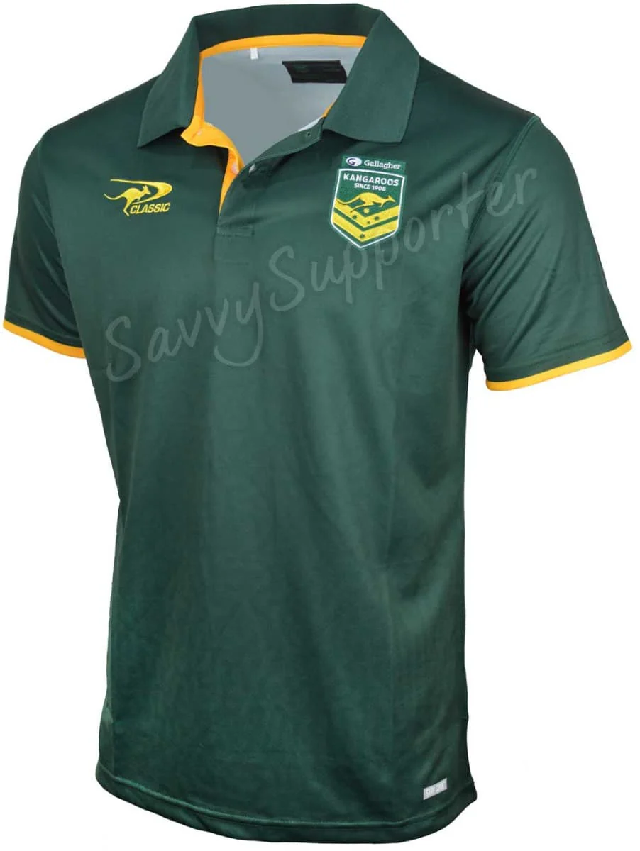Australian Kangaroos NRL Mens Team Polo Shirt