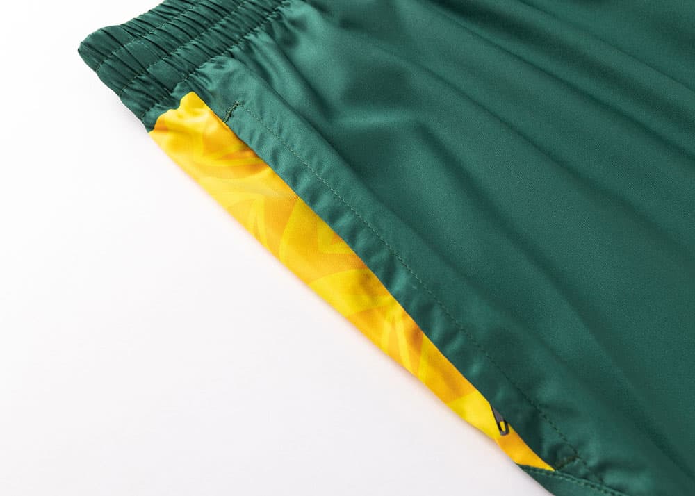Australian Kangaroos 2025 NRL Mens Green Performance Gym Shorts - Image 3