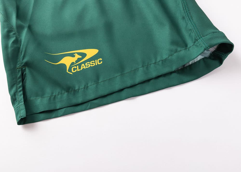 Australian Kangaroos 2025 NRL Mens Green Performance Gym Shorts - Image 4