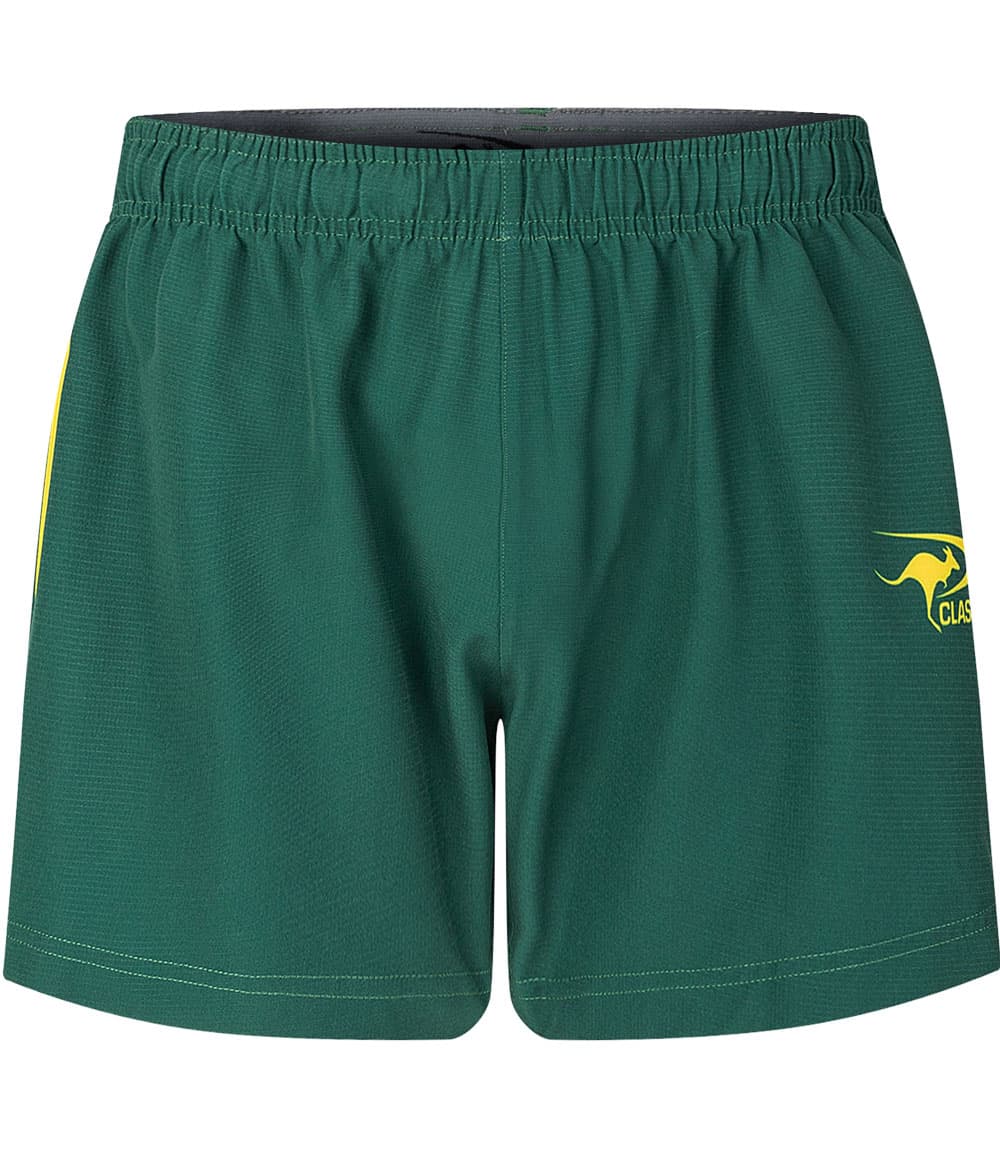 Australian Kangaroos 2025 NRL Mens Green Performance Gym Shorts - Image 6