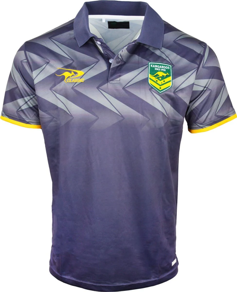 Australian Kangaroos 2025 NRL Mens Team Polo Shirt - Image 2