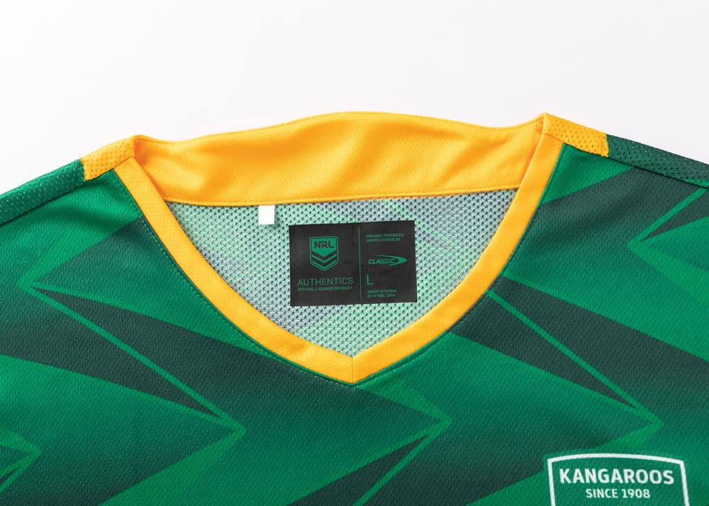 Australian Kangaroos 2025 NRL Mens Green Training Shirt - Image 2
