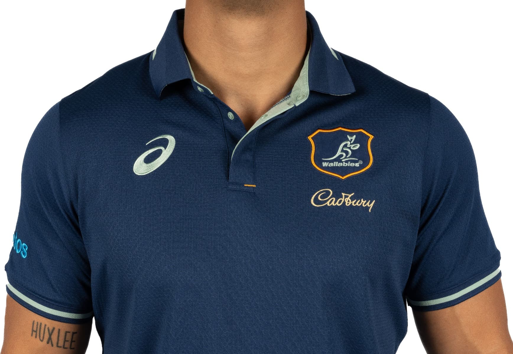 Australian Wallabies Rugby Union Mens Media Polo Shirt - Image 4