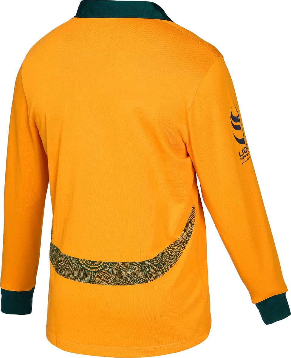 Australian Wallabies 2025 Rugby Union Mens Long Sleeve Home Jersey - Image 2