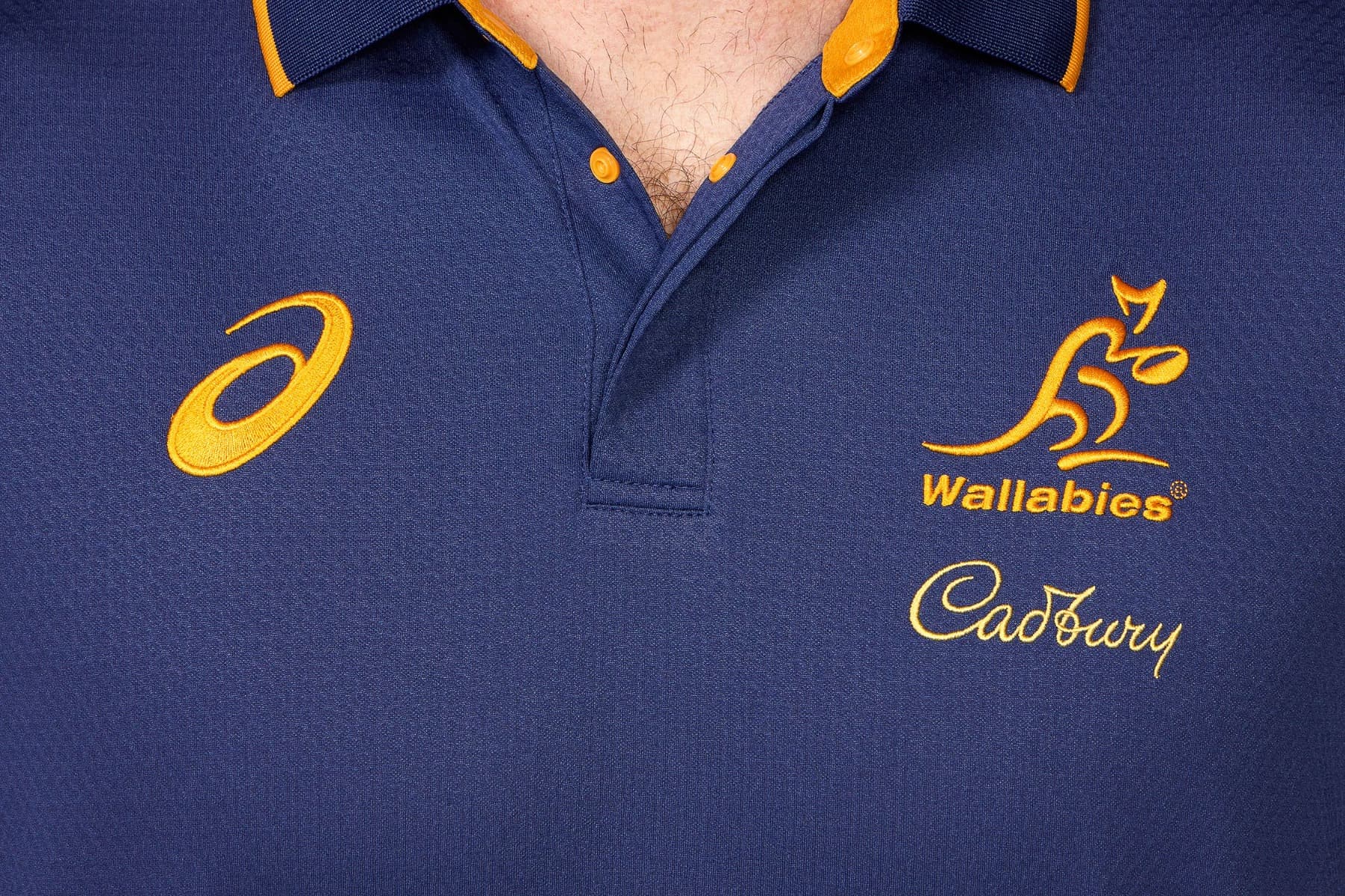 Australian Wallabies 2025 Rugby Union Mens Media Polo Shirt - Image 7