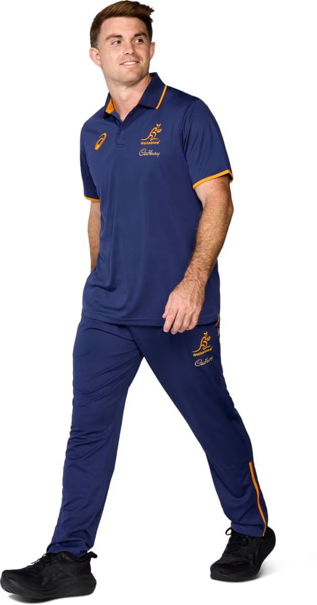 Australian Wallabies 2025 Rugby Union Mens Media Polo Shirt - Image 9