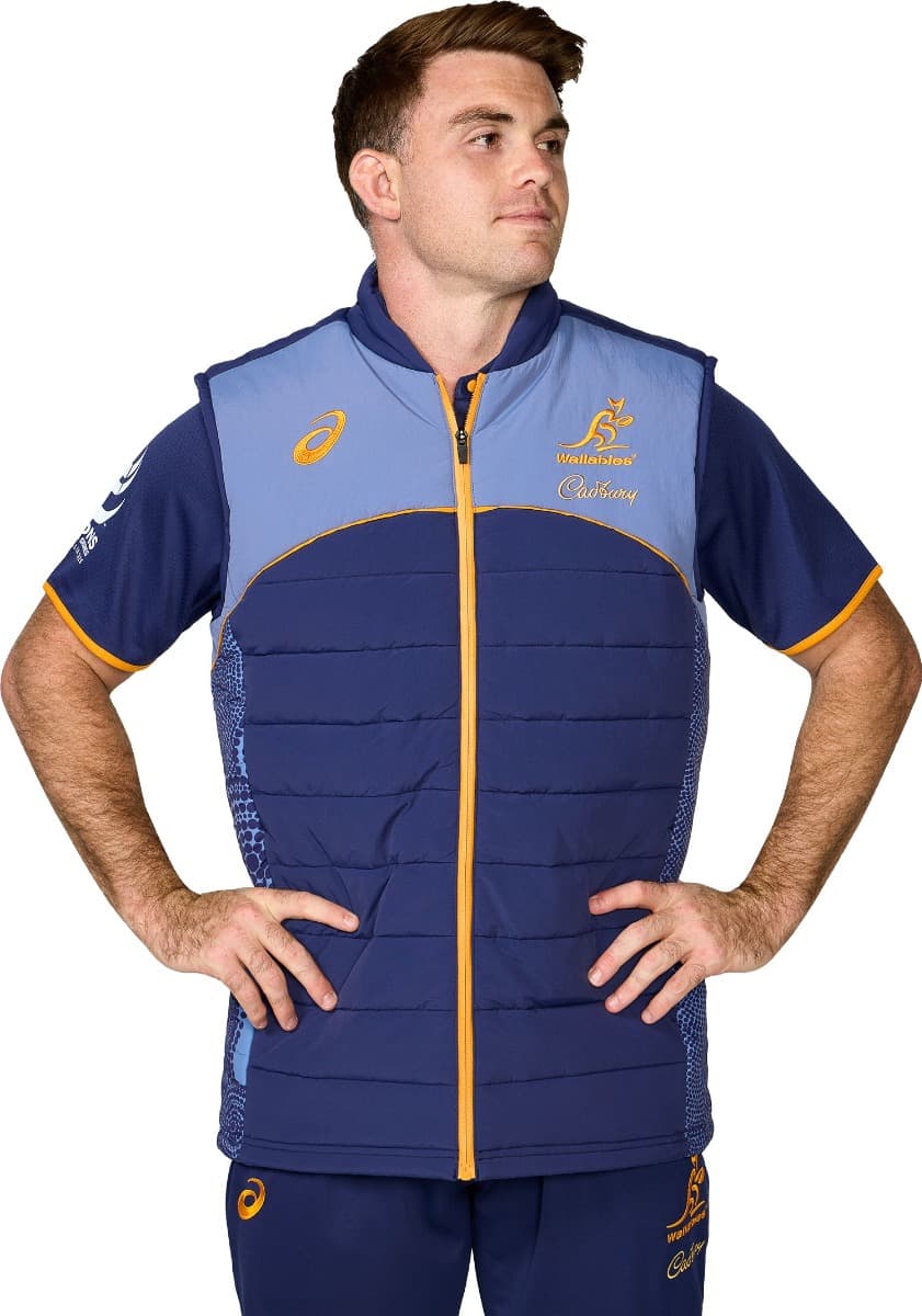Australian Wallabies 2025 Rugby Union Mens Puffer Vest - Image 4