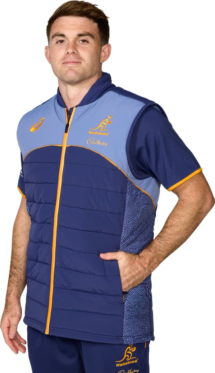 Australian Wallabies 2025 Rugby Union Mens Puffer Vest - Image 5