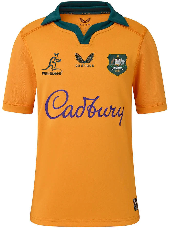 Australian Wallabies 2026 Rugby Union Kids Home Jersey