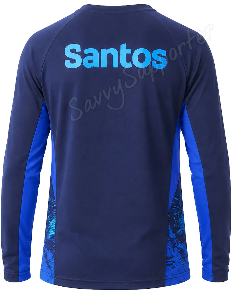 Australian Wallabies 2026 Rugby Union Mens Navy Long Sleeve Shirt - Image 2
