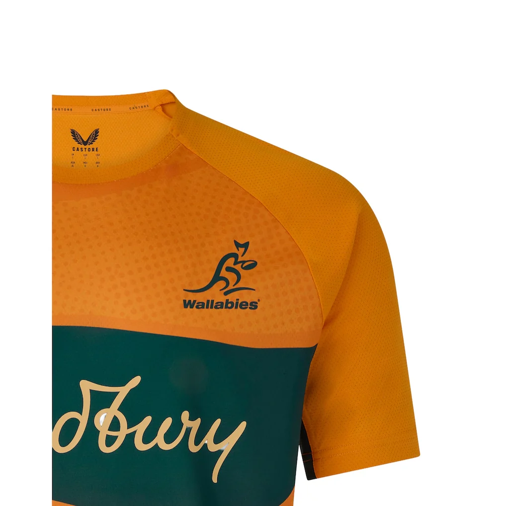 Australian Wallabies 2026 Rugby Union Mens Prematch Shirt - Image 3