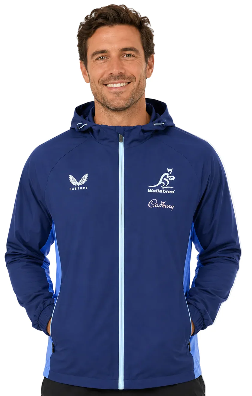Australian Wallabies 2026 Rugby Union Mens Shower Jacket - Image 2
