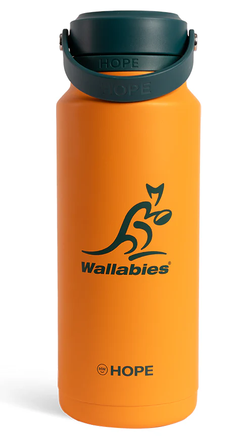 Australian Wallabies 2026 Wallabies Gold Logo Stainless Steel 1L Insulated Drink Bottle - Image 2