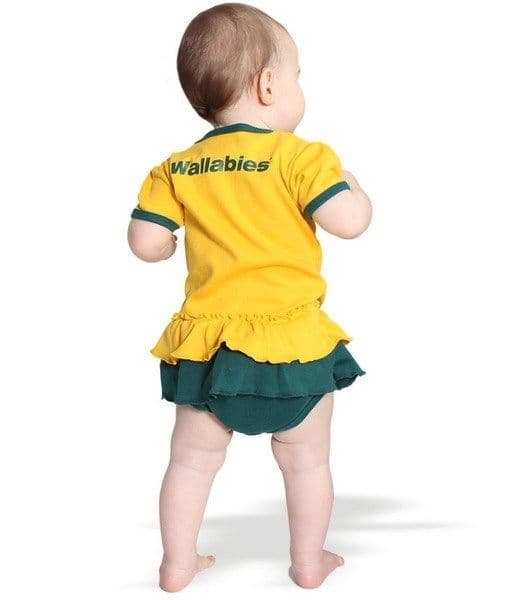Australian Wallabies Rugby Union Toddler Girls Footysuit - Image 3