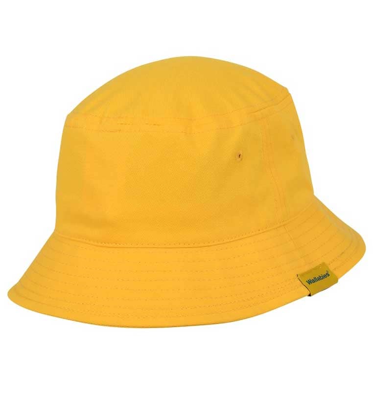 Australian Wallabies Union Gold Twill Bucket Hat - Image 2