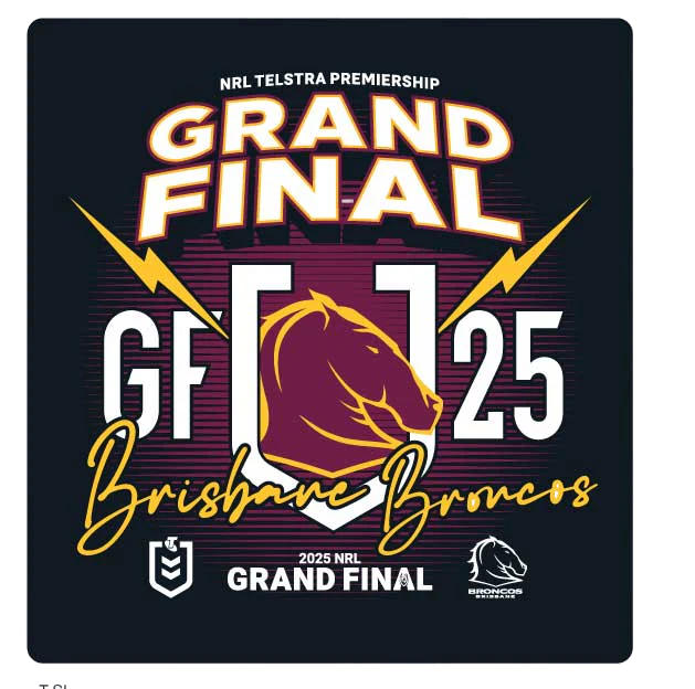 Brisbane Broncos 2025 NRL Kids Grand Final Shirt - Image 2