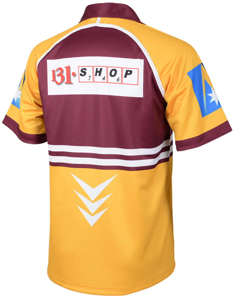 Brisbane Broncos NRL Mens 1999 Alternate Retro Jersey - Image 2