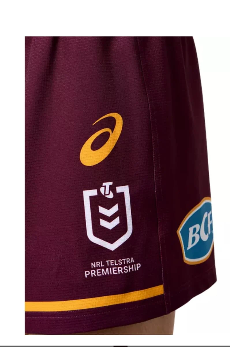 Brisbane Broncos 2025 NRL Mens Home Shorts - Image 3