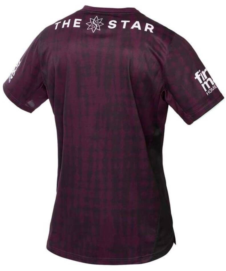 Brisbane Broncos 2025 NRL Mens Maroon Training Shirt - Image 2