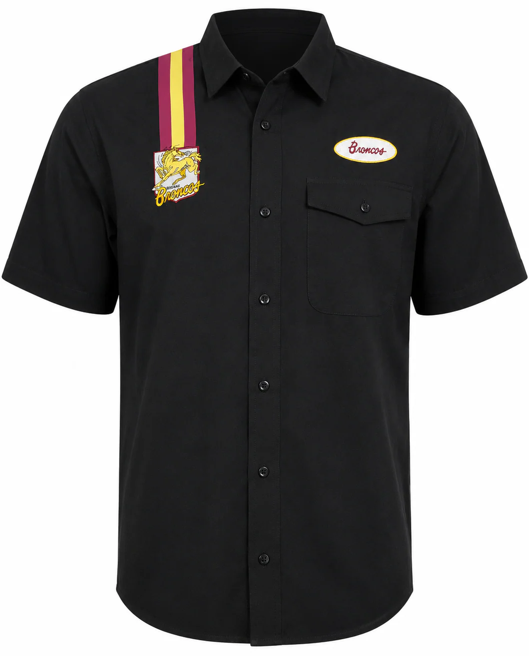 Brisbane Broncos 2026 NRL Mens Mechanic Shirt - Image 2