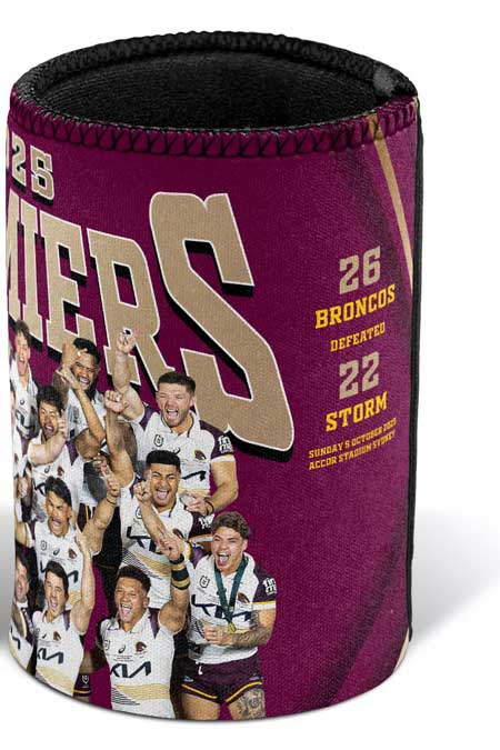 Brisbane Broncos 2025 NRL Premiers Team Can Cooler - Image 2