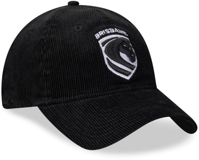 Brisbane Broncos 2026 NRL Black / White Corduroy 9Twenty Cap - Image 2