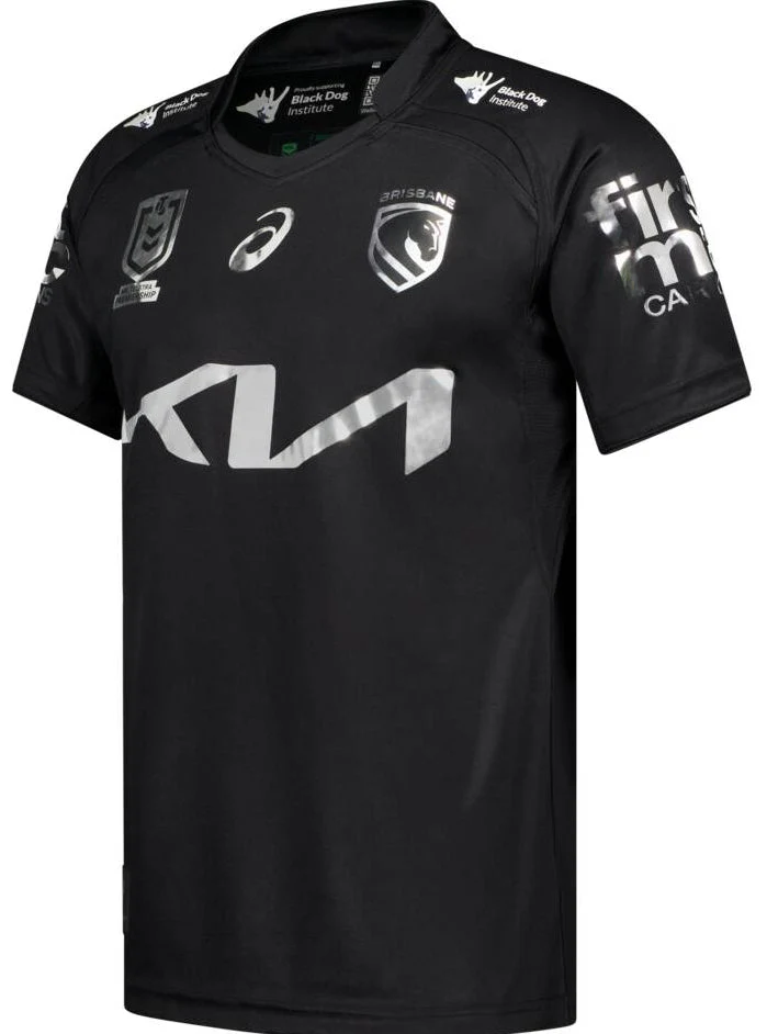 Brisbane Broncos 2026 NRL Mens Black Dog Institute Charity Jersey