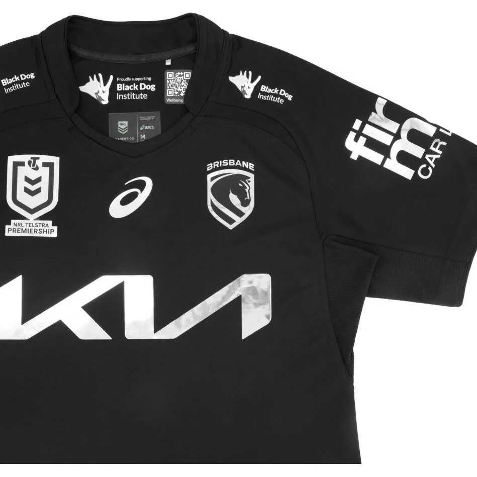 Brisbane Broncos 2026 NRL Mens Black Dog Institute Charity Jersey - Image 5