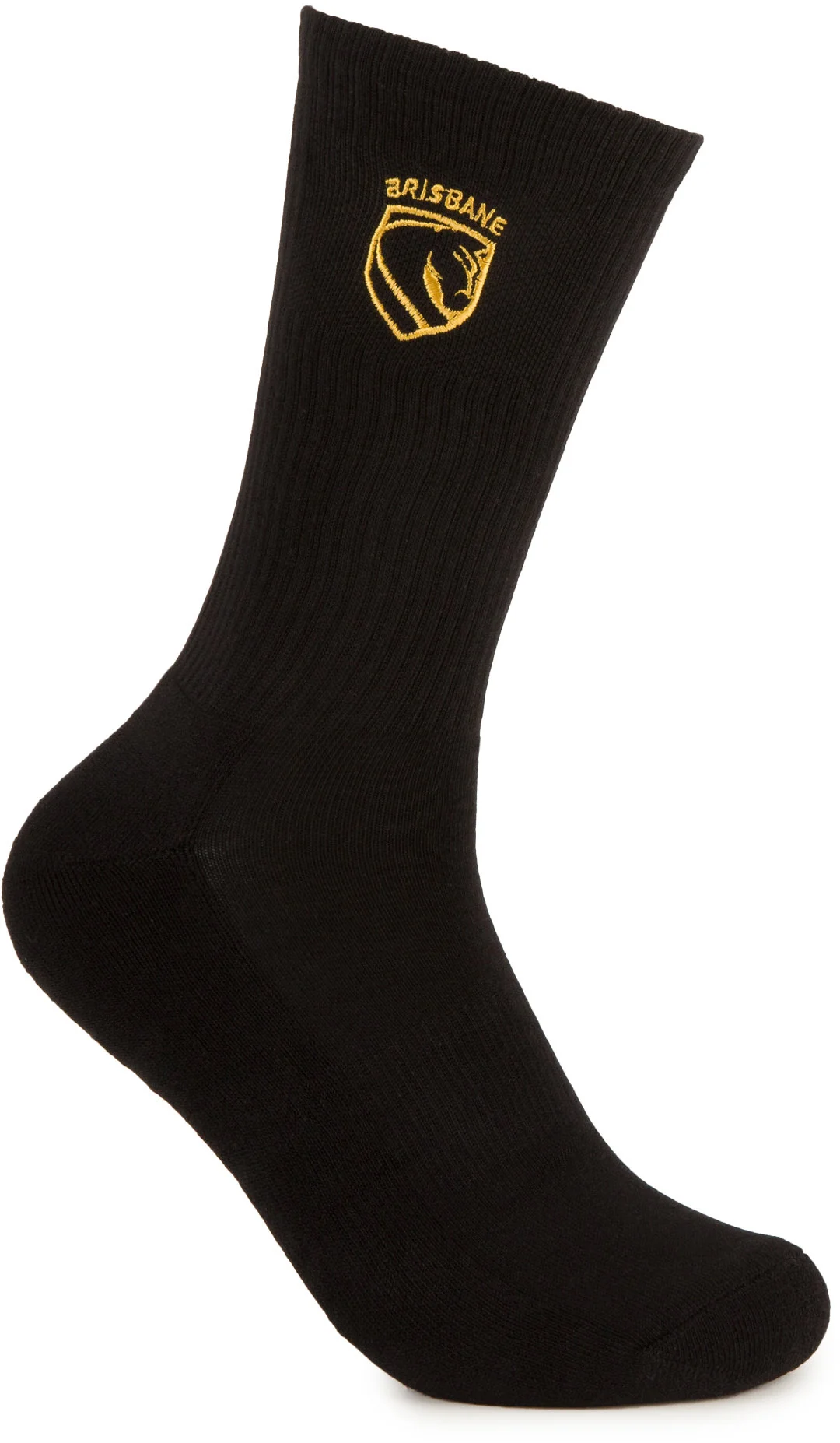 Brisbane Broncos 2026 NRL Mens Black Sneaker Sock 2 Pack Size 8-13 Mens - Image 5
