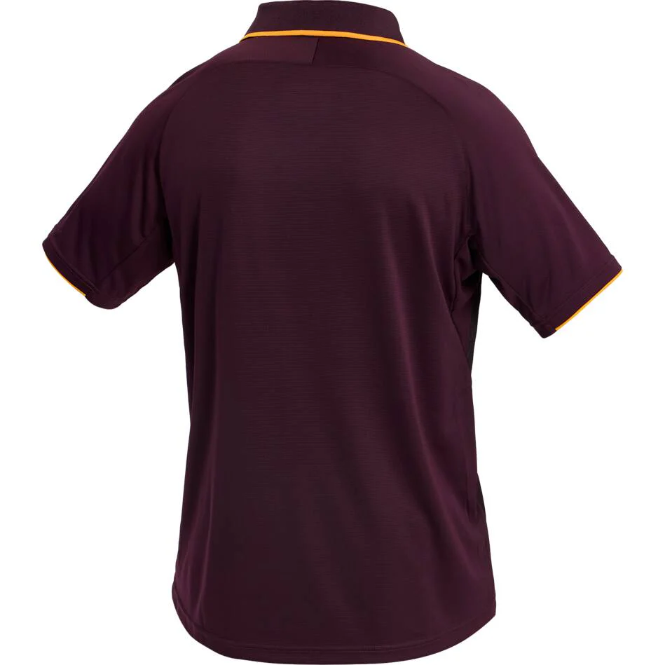 Brisbane Broncos 2026 NRL Mens Maroon Training Polo Shirt - Image 4