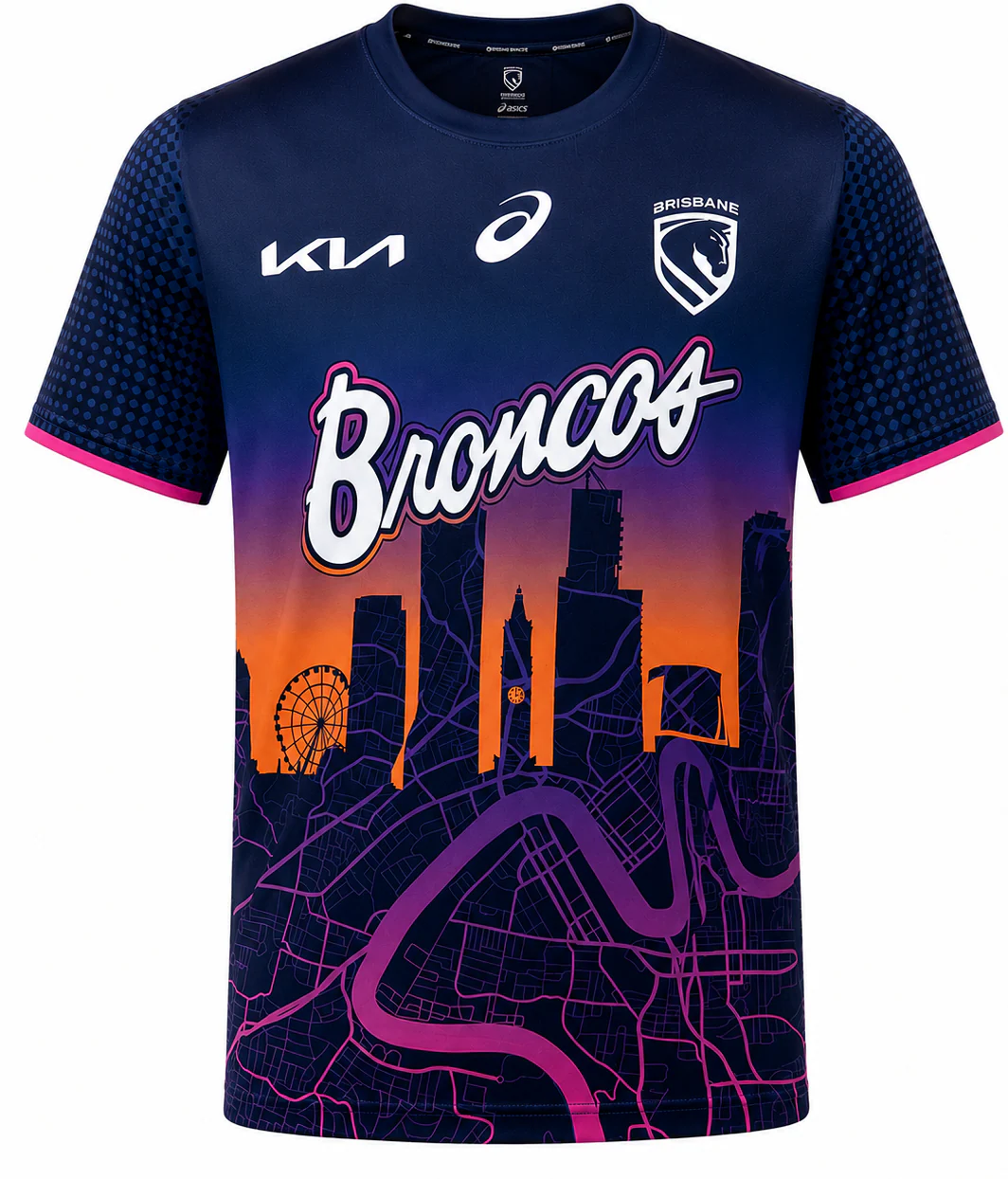 Brisbane Broncos 2026 NRL Mens Run Out Tee
