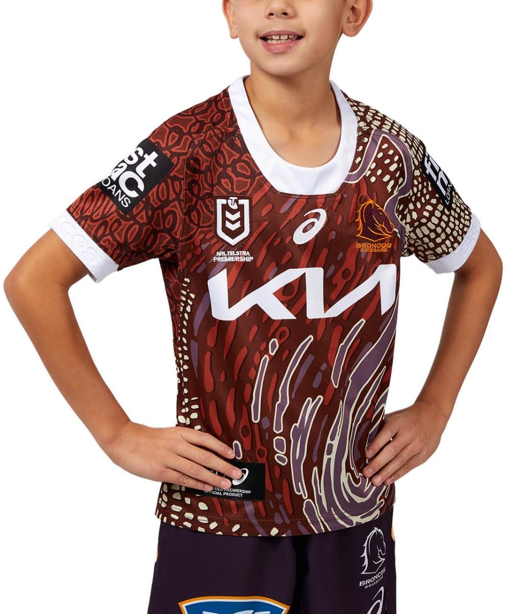 Brisbane Broncos NRL Kids Indigenous Jersey