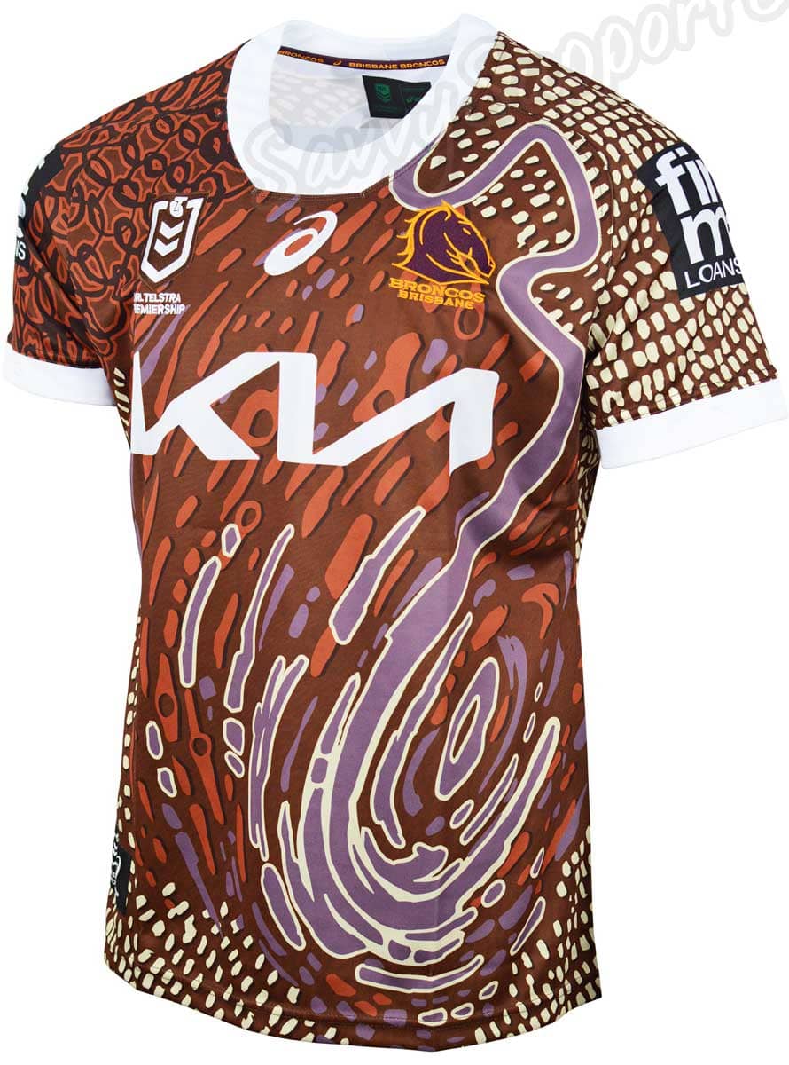 Brisbane Broncos NRL Mens Indigenous Jersey
