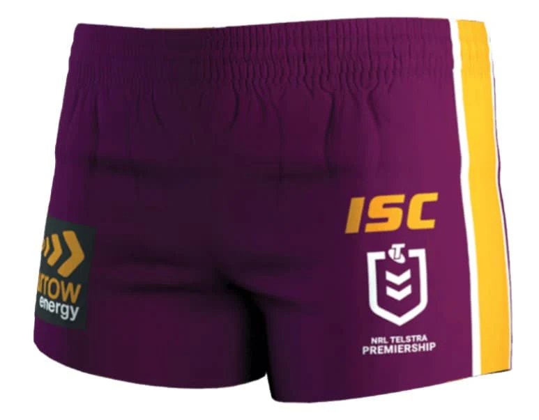 Brisbane Broncos NRL Mens Home Shorts - Image 4