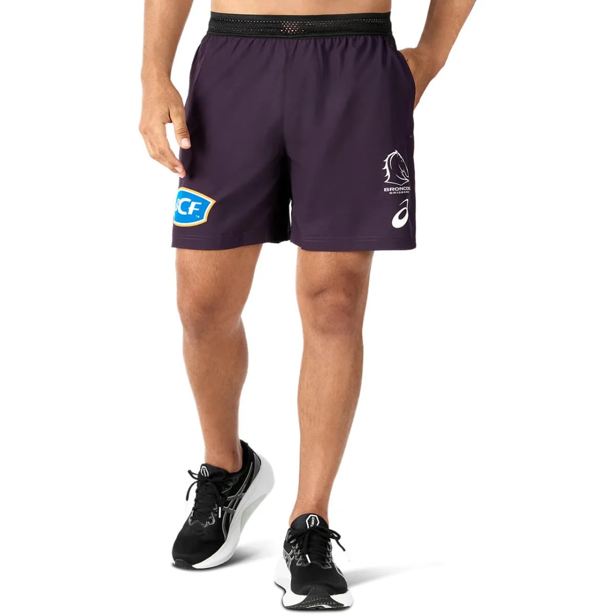 Brisbane Broncos NRL Mens Training Shorts - Image 3