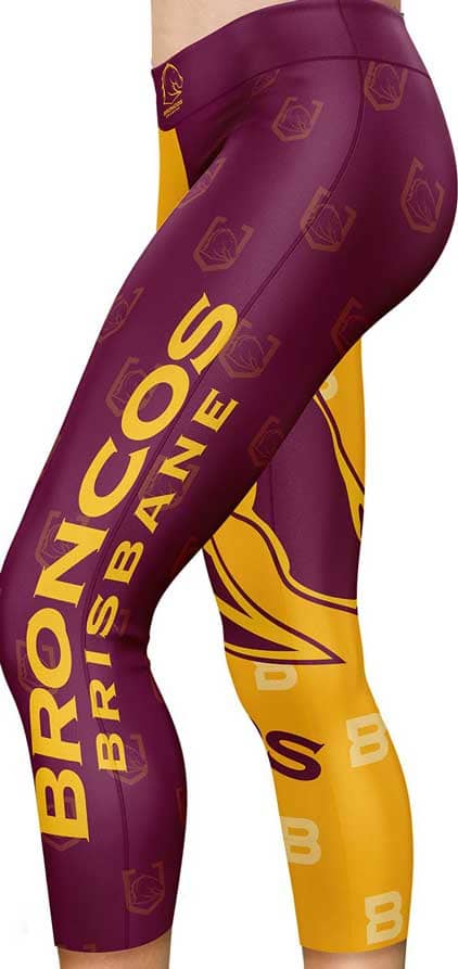 Brisbane Broncos NRL Ladies Sirens Tights - Image 2