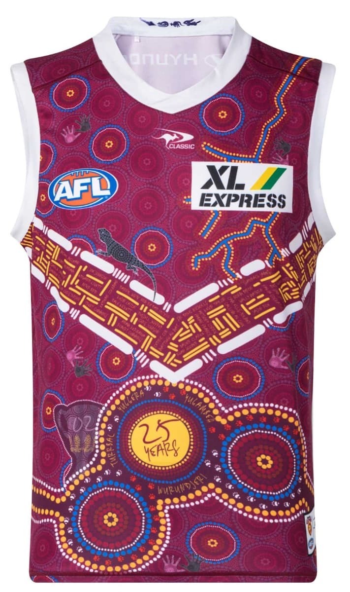 Brisbane Lions AFL Mens Indigenous Guernsey