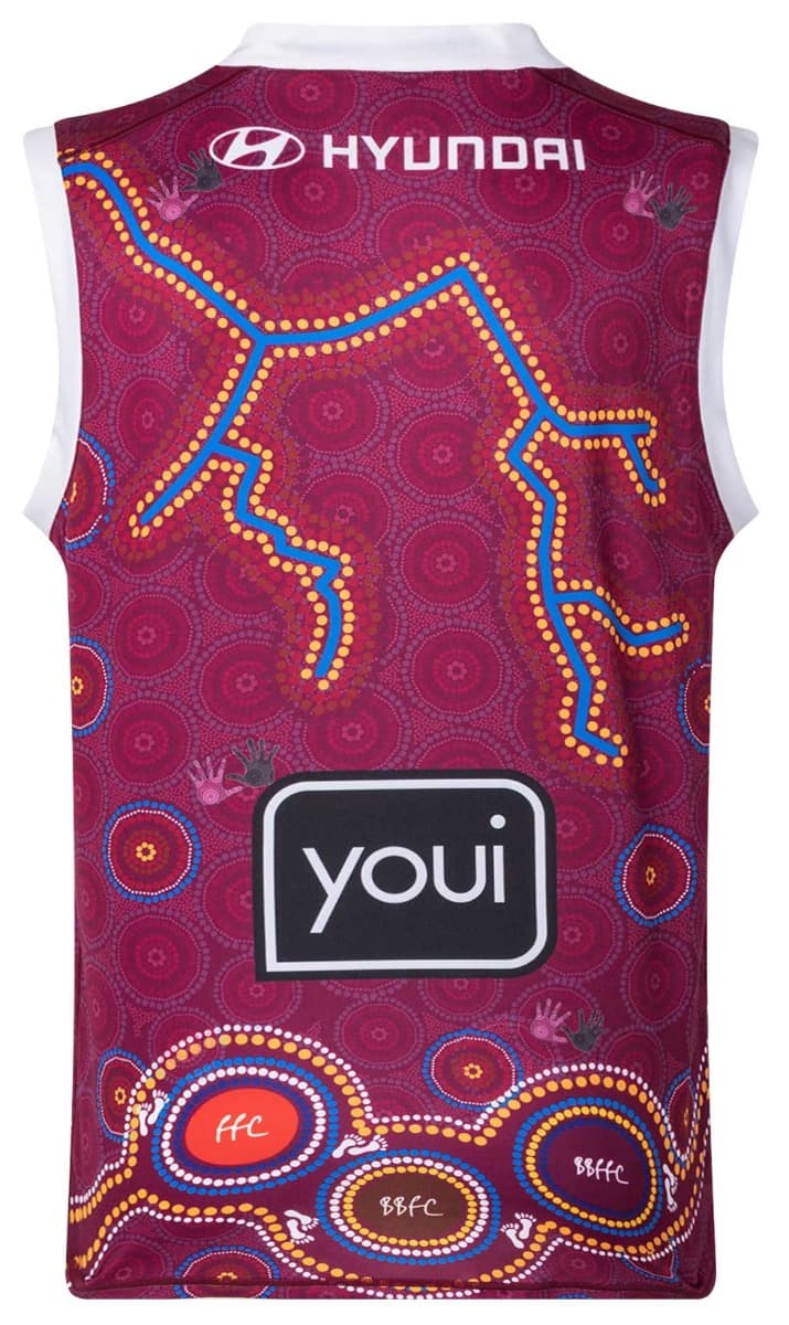Brisbane Lions AFL Mens Indigenous Guernsey - Image 2