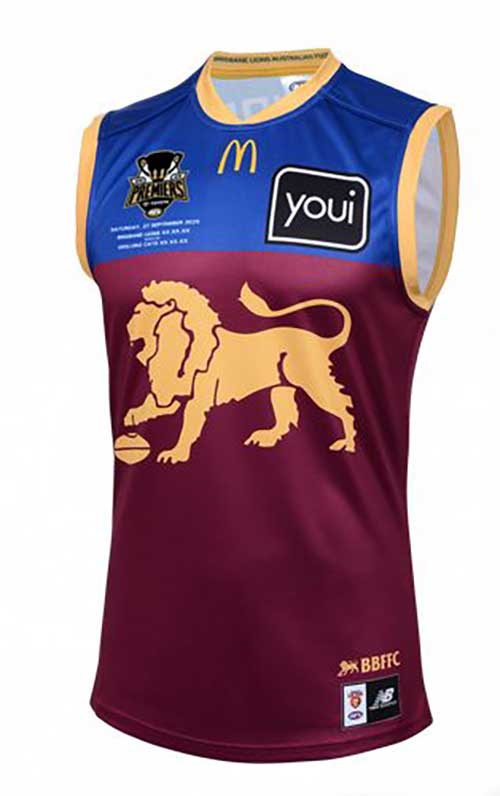 Brisbane Lions 2025 AFL Ladies Premiers Guernsey - Image 2