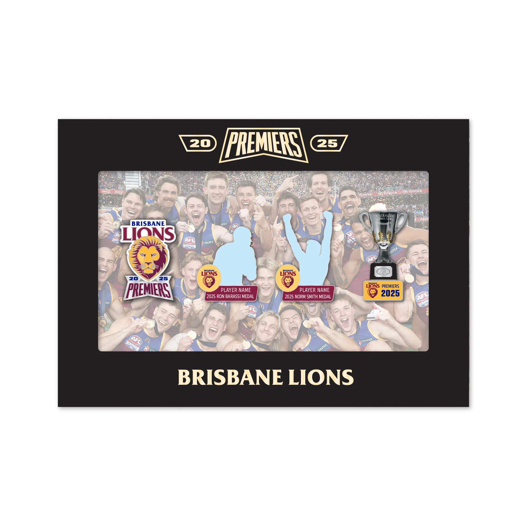 Brisbane Lions 2025 AFL Premiers Pins Set (Boxed)