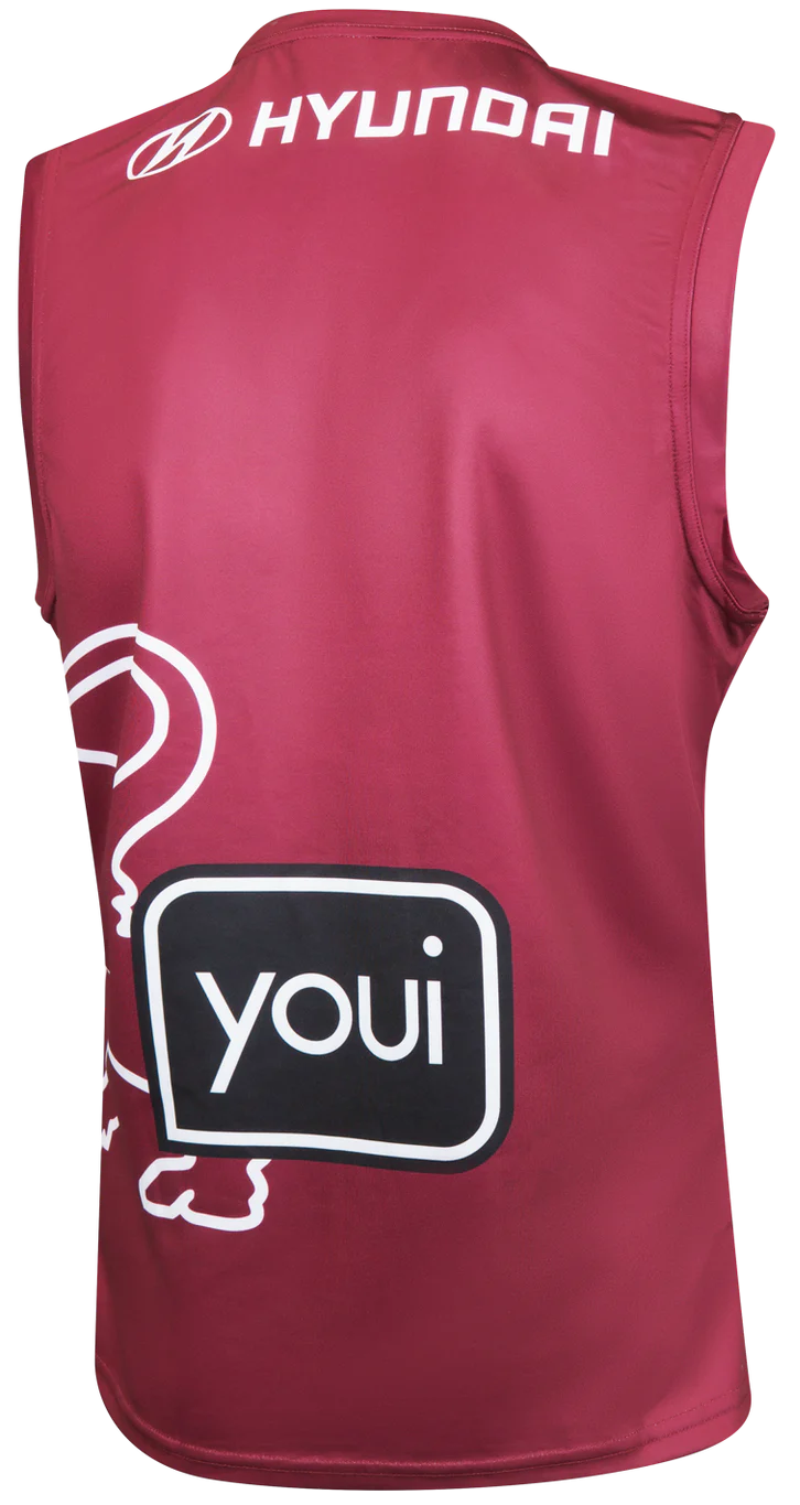 Brisbane Lions 2026 AFL Mens Maroon Training Guernsey - Image 2