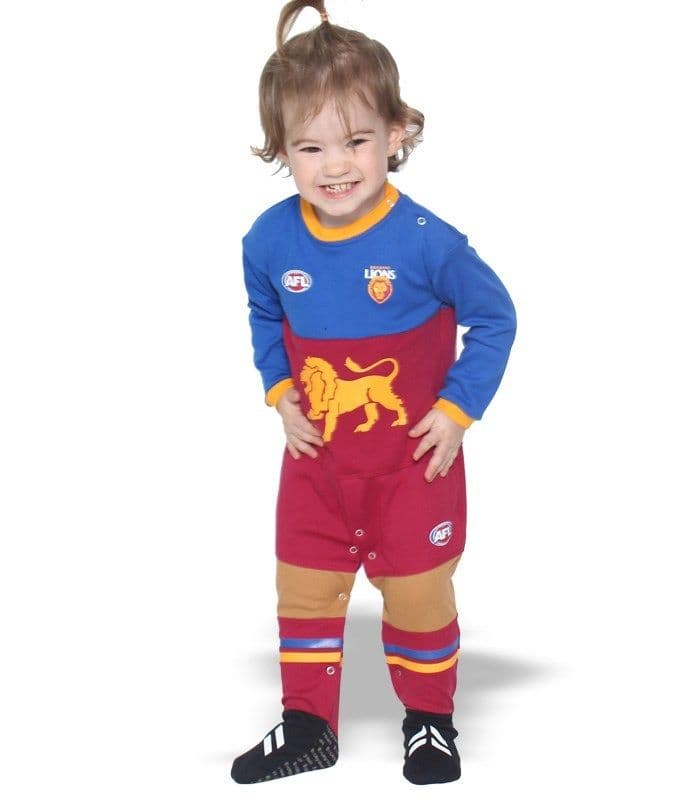 Brisbane Lions AFL Infant Toddler Onesie Footysuit - Image 4