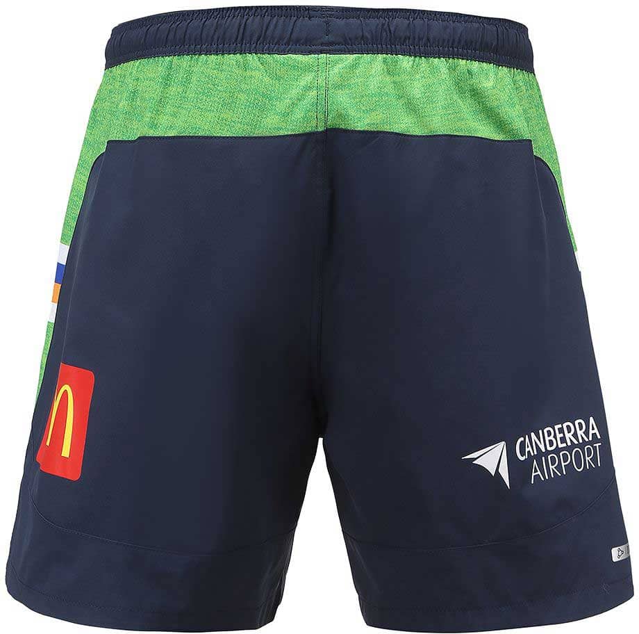 Canberra Raiders NRL Mens Navy Green Training Shorts - Image 5