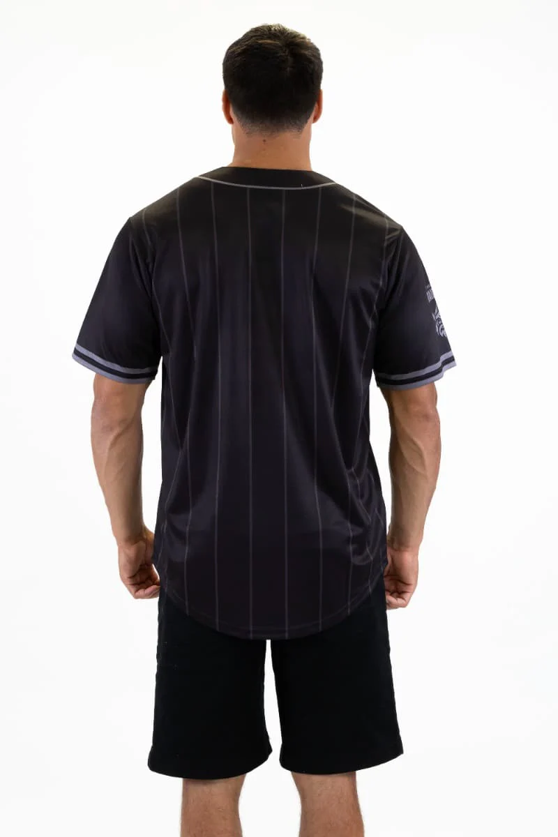 Canberra Raiders NRL Mens Blackout Baseball Shirt - Image 5