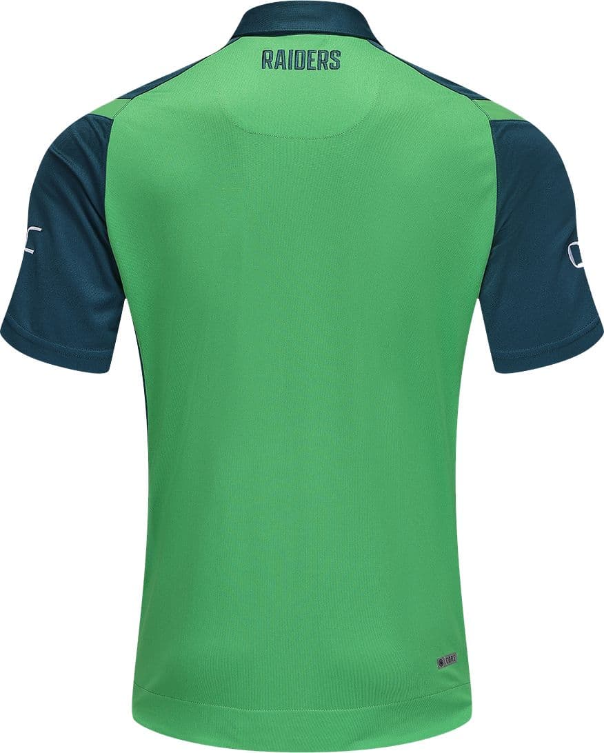 Canberra Raiders 2025 NRL Mens Green Polo Shirt - Image 5