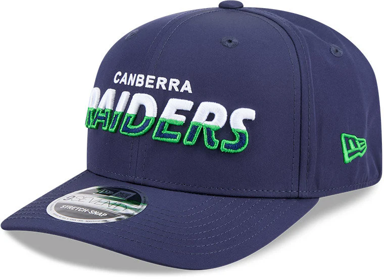 Canberra Raiders 2026 NRL 9SEVENTY New Era Split Script Cap