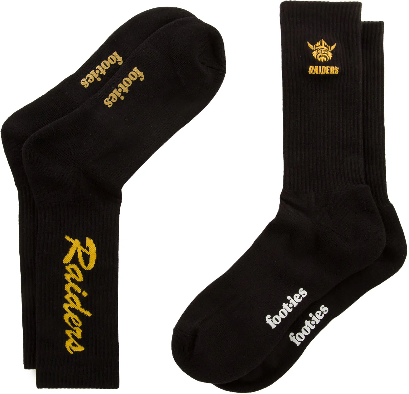 Canberra Raiders 2026 NRL Mens Black Sneaker Sock 2 Pack Size 8-13 Mens - Image 2